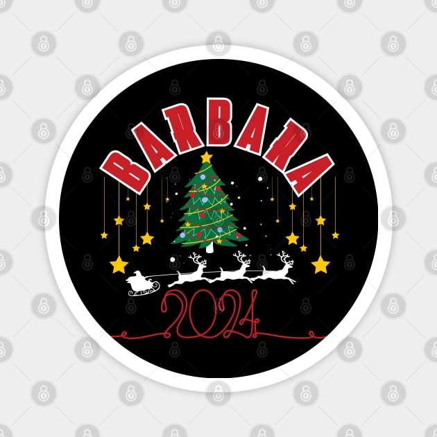 Barbara Christmas Cute 2023 Family Women's Christmas Barbara Holiday Magnet by click2print